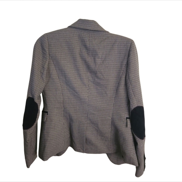 The Savile Row London Hounds Tooth Elbow Patch Western Blazer Size XS - Picture 2 of 8